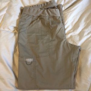 Khaki scrub pants